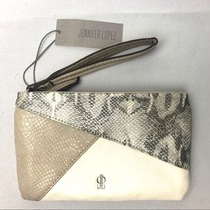 Jennifer Lopez Emma patchwork wristlet